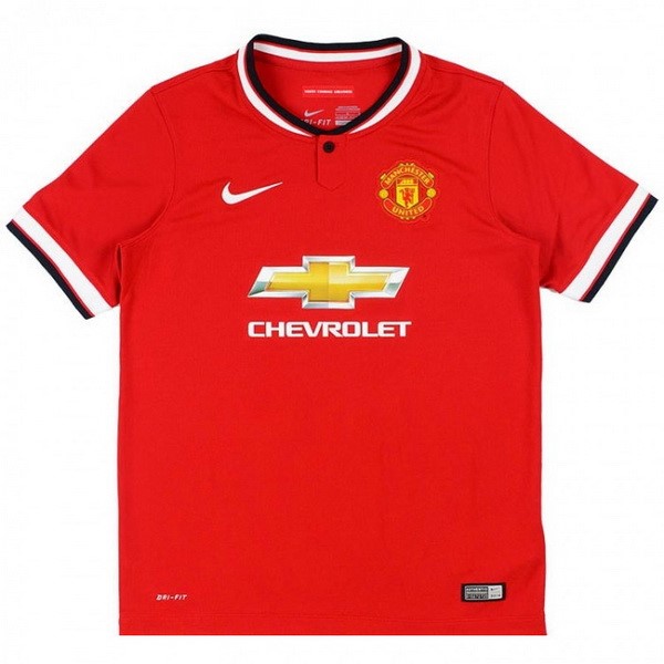 Camiseta Manchester United Replica Primera Ropa Retro 2014 2015 Rojo